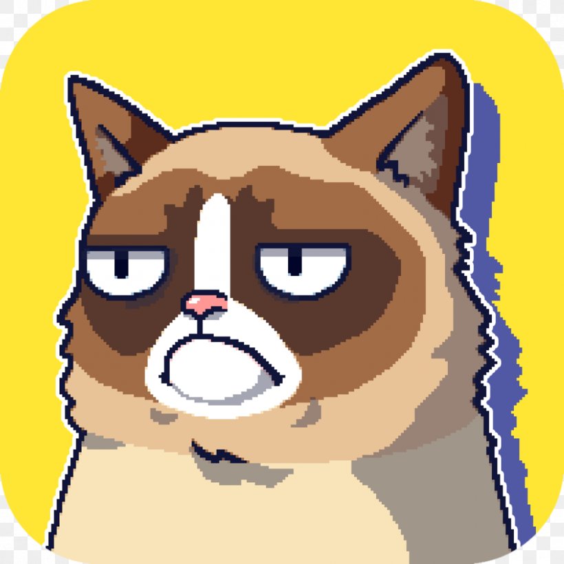 Grumpy Cat's Worst Game Ever The Worst Game, PNG, 1000x1000px, Cat, Android, App Store, Carnivoran, Cartoon Download Free