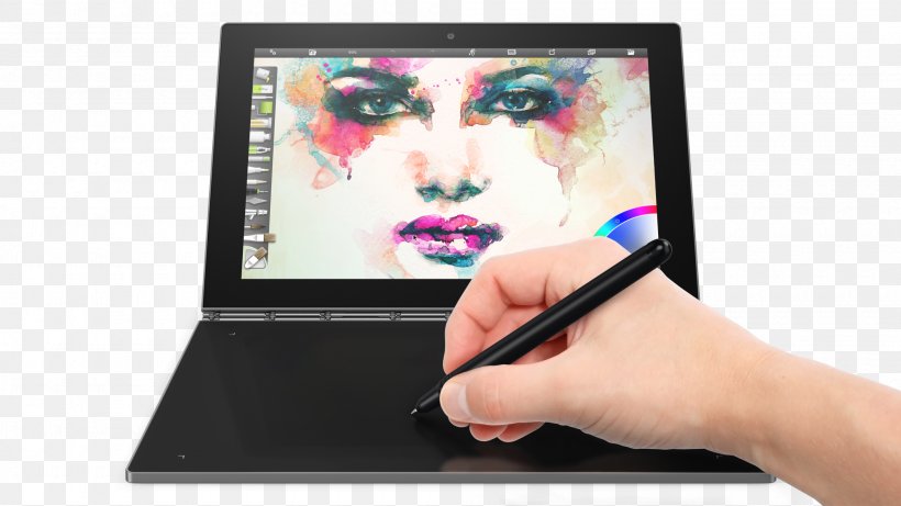 Laptop IdeaPad Tablets Lenovo Yoga Book 2-in-1 PC, PNG, 2000x1126px, 2in1 Pc, Laptop, Android, Computer, Computer Accessory Download Free