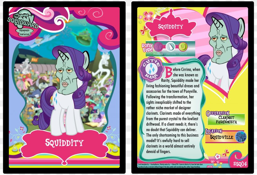 My Little Pony Collectible Card Game Squidward Tentacles Art My Little Pony: Friendship Is Magic Fandom, PNG, 3100x2110px, Pony, Advertising, Art, Comic Book, Deviantart Download Free