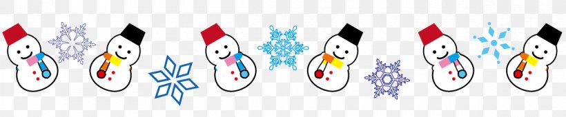 Christmas Line With Cute Snowman And Snowflake., PNG, 1200x250px, Watercolor, Cartoon, Flower, Frame, Heart Download Free