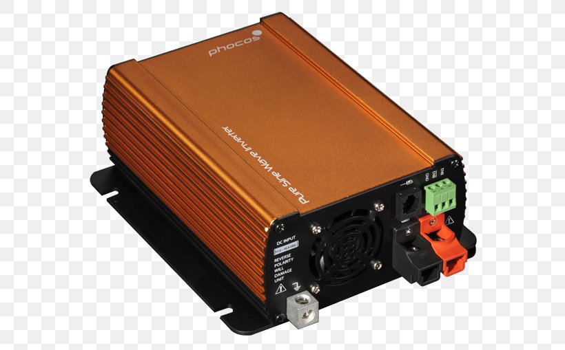 Power Inverters Battery Charger Sine Wave Solar Inverter Voltage Converter, PNG, 600x509px, Power Inverters, Ac Adapter, Alternating Current, Battery Charger, Computer Component Download Free