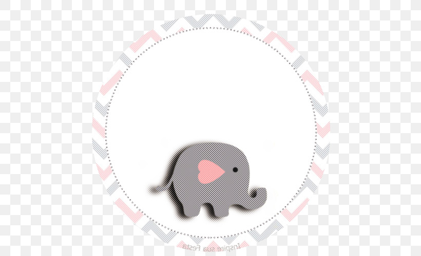 Elephant, PNG, 500x500px, Elephant, Pink, Snout Download Free