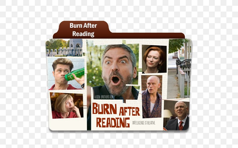 Brad Pitt Burn After Reading Film Criticism Black Comedy, PNG, 512x512px, Brad Pitt, Black Comedy, Burn After Reading, Coen Brothers, Collage Download Free