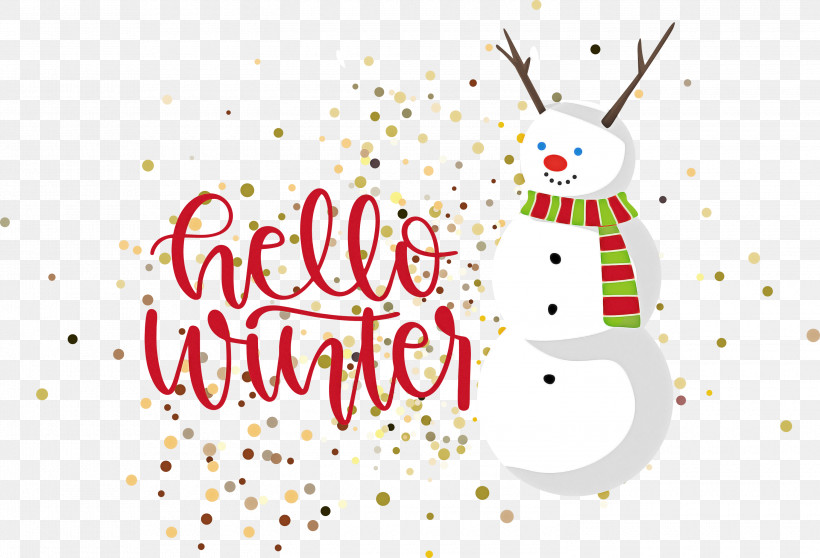 Hello Winter Welcome Winter Winter, PNG, 3000x2042px, Hello Winter, Cartoon, Character, Christmas Day, Christmas Ornament Download Free