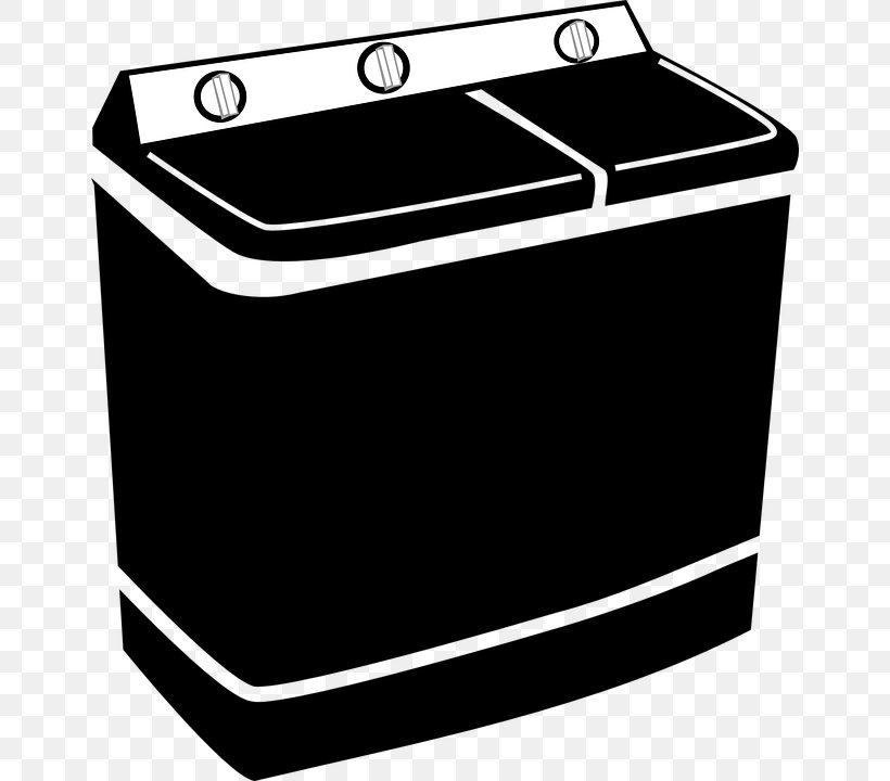 Home Appliance Washing Machines House Tool Laundry, PNG, 652x720px, Home Appliance, Black, Black And White, Cleanliness, Home Download Free