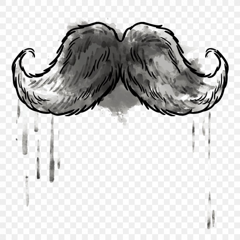 Movember Ink Moustache, PNG, 1200x1200px, Movember, Beard, Black And White, Hair, Hairstyle Download Free