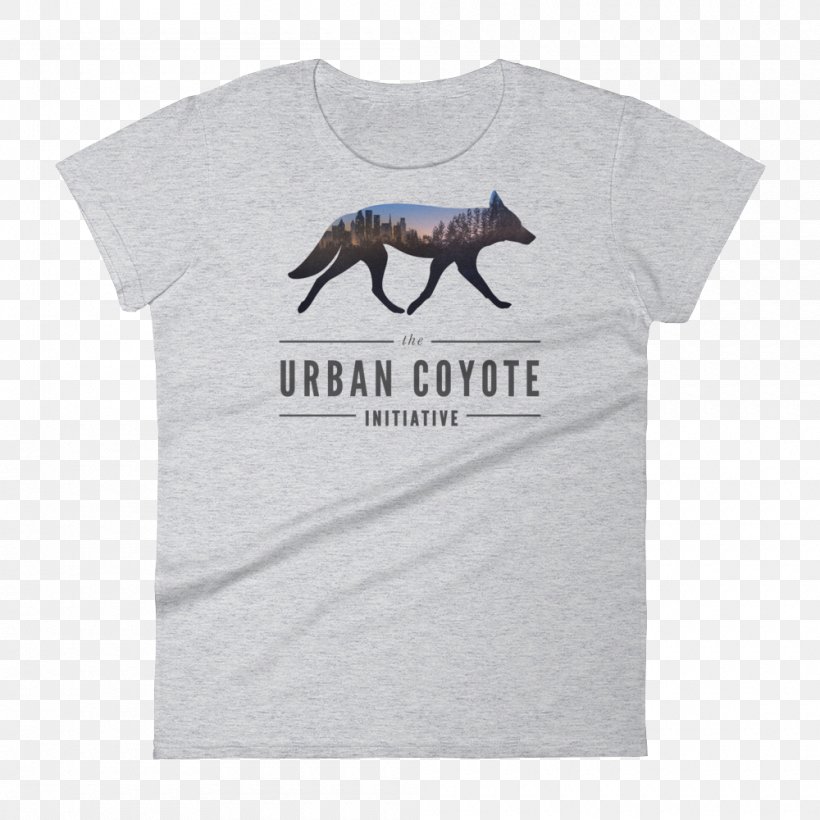 Urban Coyote Dog Art T-shirt, PNG, 1000x1000px, Coyote, Art, Brand, Canidae, Canvas Download Free