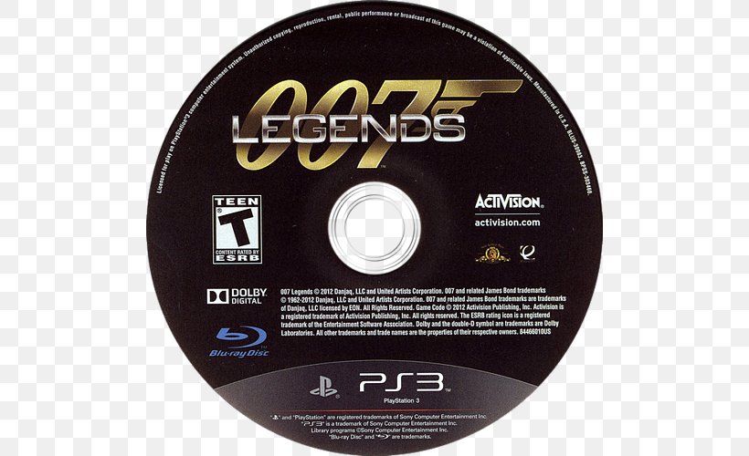 007 Legends James Bond Xbox 360 007: Quantum Of Solace Wii, PNG, 500x500px, James Bond, Brand, Compact Disc, Computer Software, Data Storage Device Download Free