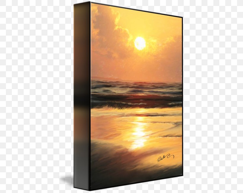 Picture Frames Gallery Wrap Canvas Art Printmaking, PNG, 429x650px, Picture Frames, Art, Beach, Calm, Canvas Download Free