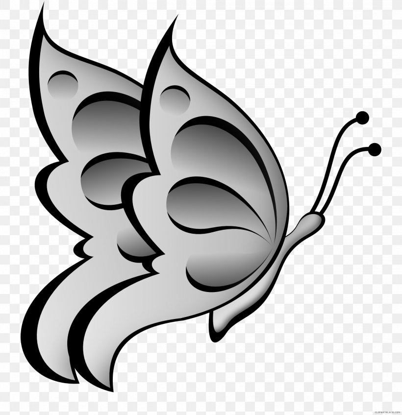 Clip Art Butterfly Vector Graphics Image Illustration, PNG, 1979x2045px, Butterfly, Art, Artwork, Black And White, Drawing Download Free