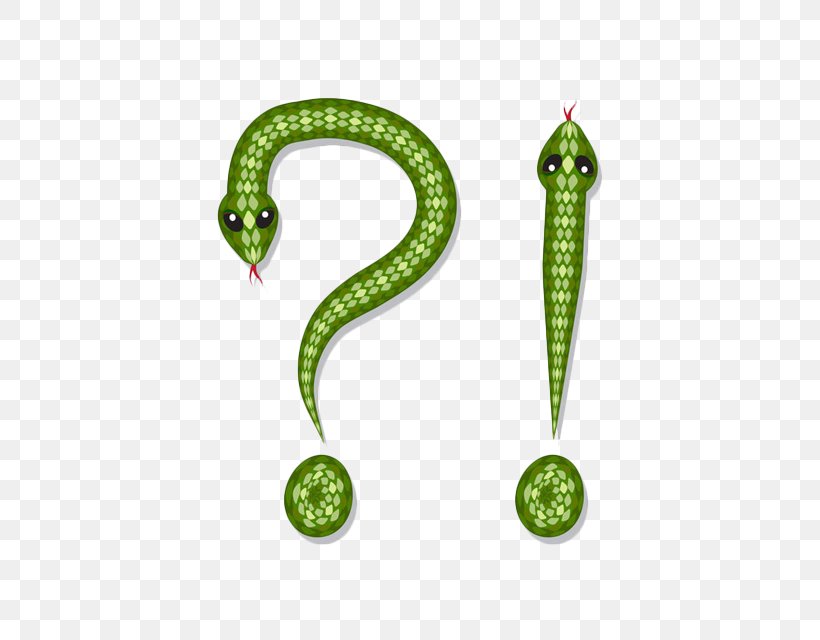 Corn Snake Exclamation Mark Illustration, PNG, 640x640px, Snake, Body Jewelry, Corn Snake, Exclamation Mark, Green Download Free