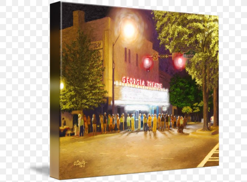 Georgia Theatre Advertising Gallery Wrap Canvas Art, PNG, 650x605px, Advertising, Art, Athens, Canvas, Gallery Wrap Download Free