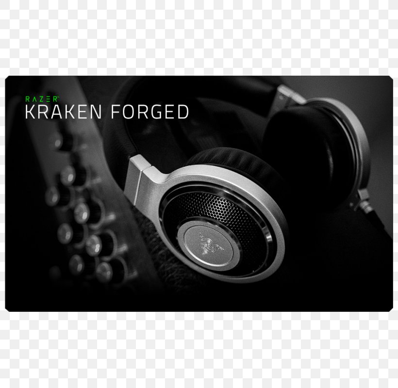 Headphones Metal Razer Kraken Forged Razer Inc., PNG, 800x800px, Headphones, Alloy, Aluminium Alloy, Audio, Audio Equipment Download Free
