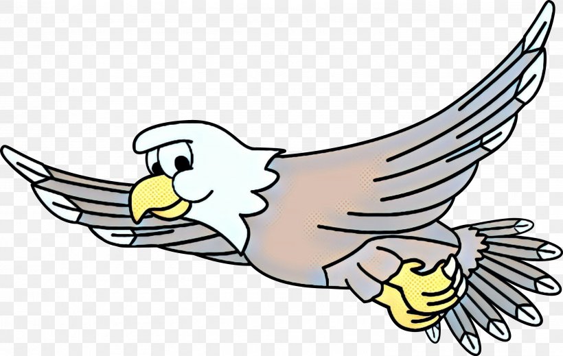 Bird Wing Cartoon Clip Art Beak, PNG, 3011x1907px, Pop Art, Bald Eagle, Beak, Bird, Cartoon Download Free