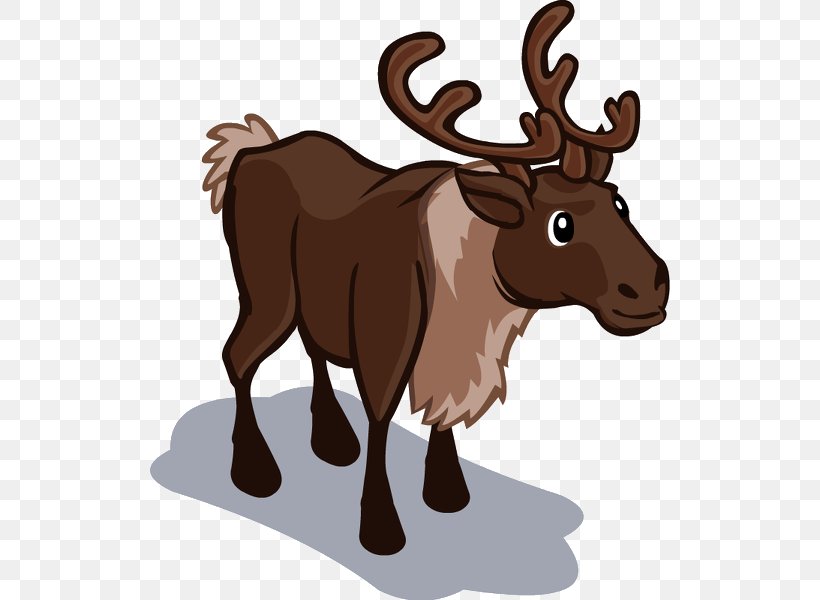 FarmVille Reindeer Santa Claus Moose, PNG, 520x600px, Farmville, Animal, Antler, Bull, Cattle Download Free