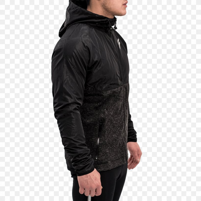 Leather Jacket Hoodie Neck Sleeve, PNG, 1024x1024px, Leather Jacket, Black, Black M, Hood, Hoodie Download Free