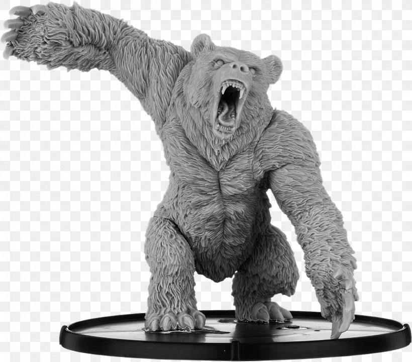 Miniature Figure Miniature Wargaming Game The Ninth Age: Fantasy Battles, PNG, 1138x1000px, Miniature Figure, Bear, Beorn, Black And White, Board Game Download Free