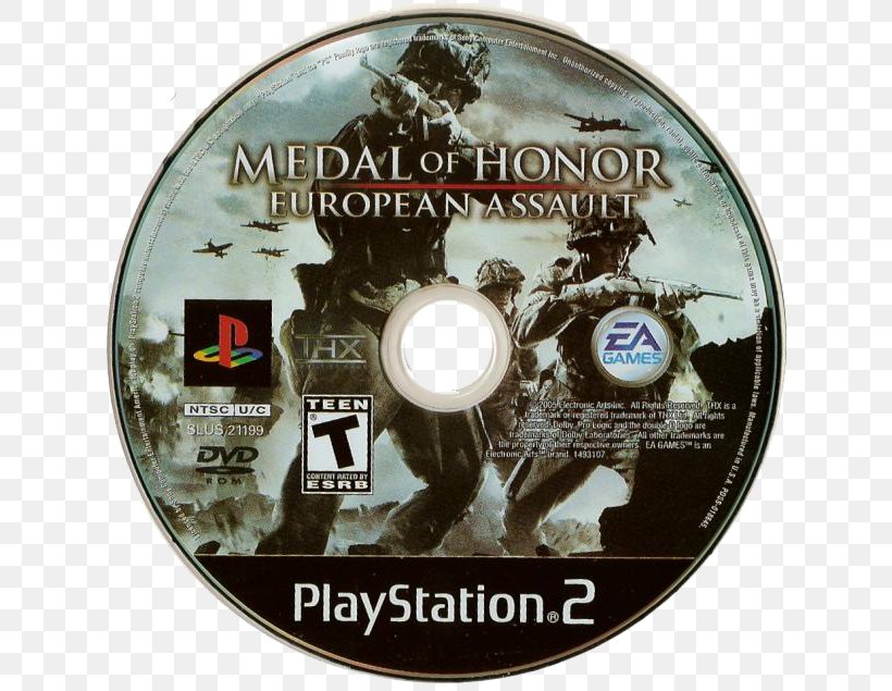 Medal Of Honor: European Assault PlayStation 2 DVD STXE6FIN GR EUR, PNG, 640x635px, Medal Of Honor European Assault, Compact Disc, Dvd, Label, Medal Of Honor Download Free