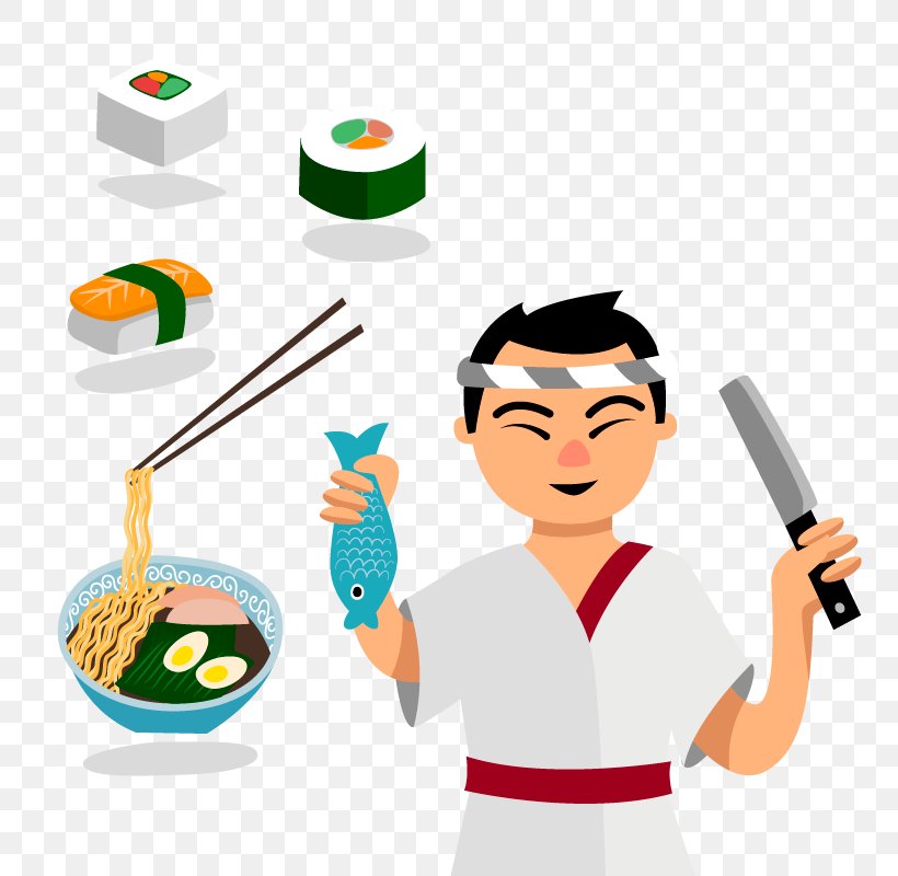 Sushi Japanese Cuisine Cook, PNG, 800x800px, Sushi, Chef, Cook, Cooking, Cuisine Download Free