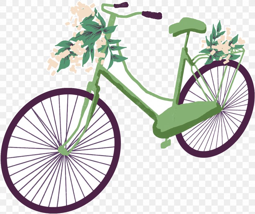Bicycle Wheel Road Bicycle Bicycle Frame Green, PNG, 3399x2848px, Bicycle Wheel, Bicycle, Bicycle Accessory, Bicycle Frame, Bicycle Part Download Free