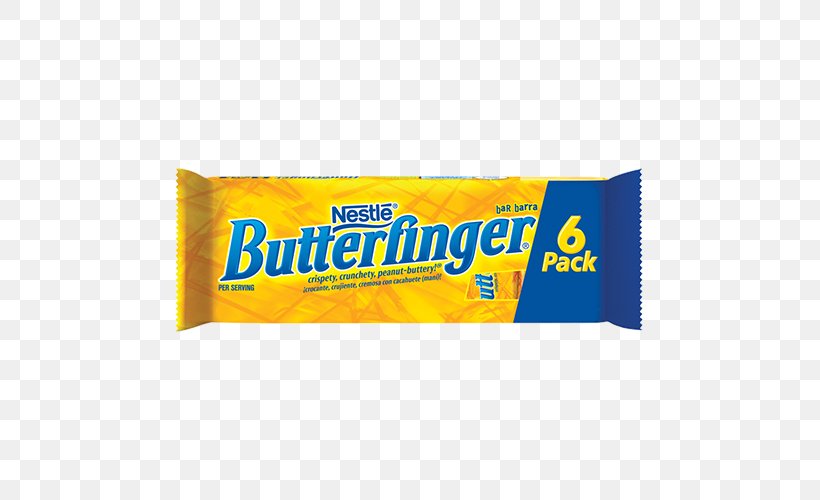 Butterfinger Chocolate Bar Peanut Butter Cup Baby Ruth, PNG, 500x500px, Butterfinger, Baby Ruth, Brand, Candy, Candy Bar Download Free