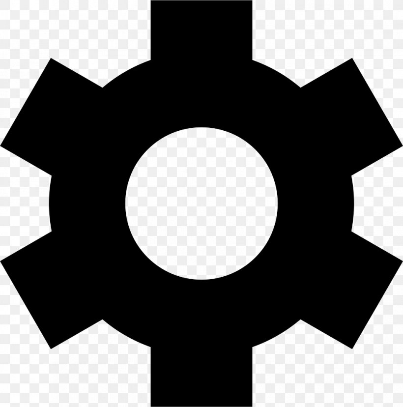 Black And White Hardware Accessory Symbol, PNG, 980x990px, Icon Design, Black And White, Gear, Hardware Accessory, Material Design Download Free