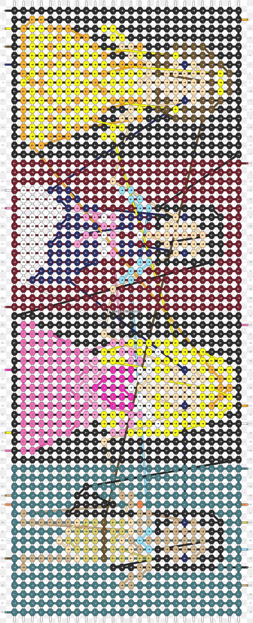 Friendship Bracelet Bead Pattern, PNG, 1468x3608px, Friendship Bracelet, Area, Art, Bead, Bracelet Download Free