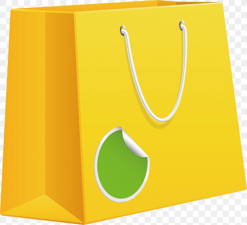 Shopping Bag Material Yellow, PNG, 1991x1815px, Shopping Bag, Bag, Brand, Material, Packaging And Labeling Download Free