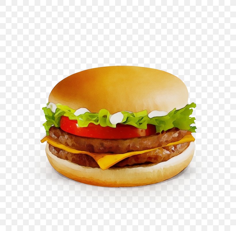Hamburger, PNG, 800x800px, Watercolor, Breakfast Sandwich, Cheeseburger, Cuisine, Dish Download Free