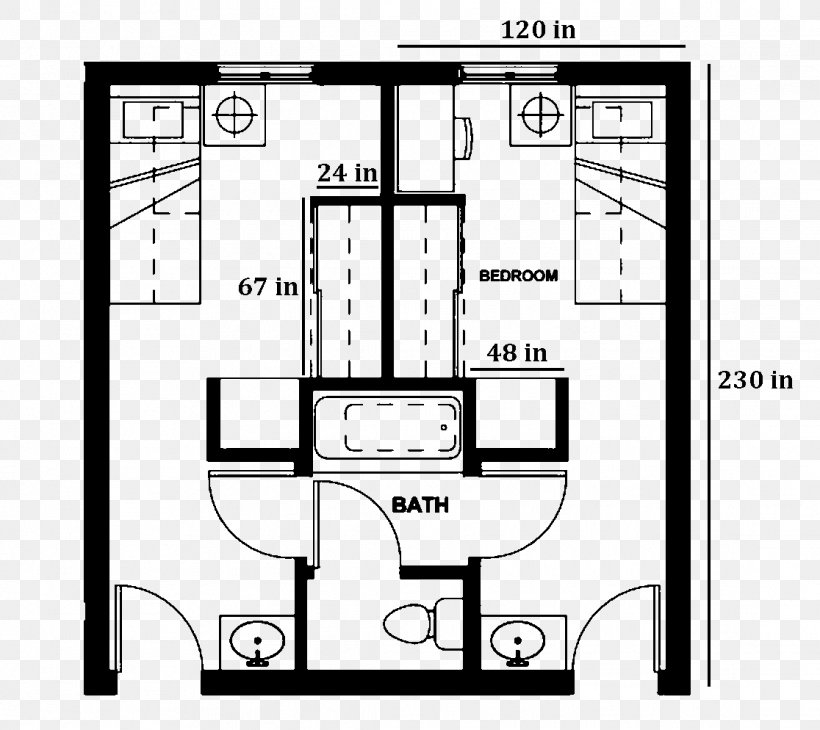 Southern Oregon University Room Dormitory Floor Plan House, PNG, 1116x994px, Room, Area, Bathroom, Black And White, Diagram Download Free