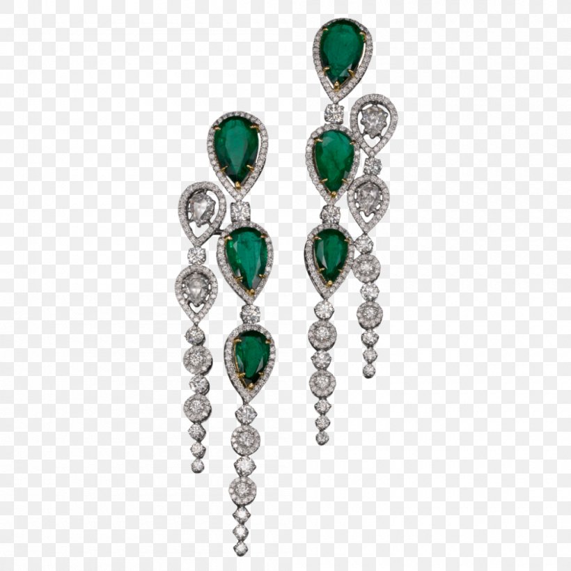 Emerald Earring Butani Jewellery Ltd. Diamond, PNG, 1000x1000px, Emerald, Bitxi, Blingbling, Body Jewelry, Diamond Download Free