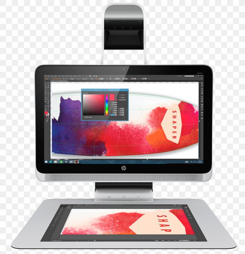 HP Sprout Pro G2 All-in-One Computer Hewlett-Packard HP Sprout Pro G1X73EA, PNG, 1324x1372px, Sprout, Allinone, Desktop Computers, Display Device, Electronic Device Download Free