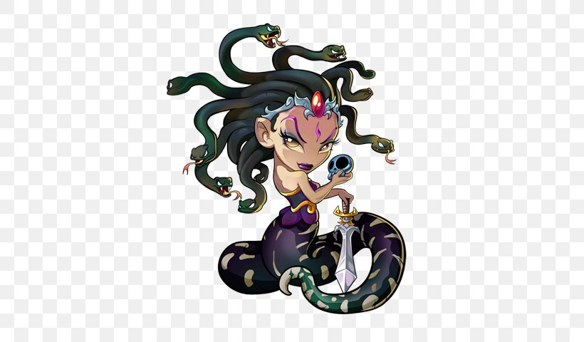 Medusa Legendary Creature Gorgon Steropes Stheno, PNG, 400x480px, Watercolor, Cartoon, Flower, Frame, Heart Download Free