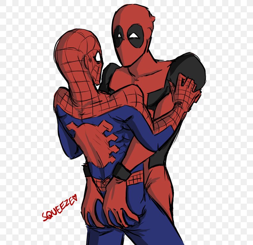 Spider-Man Deadpool Marvel Heroes 2016 Marvel Comics, PNG, 587x794px, Spiderman, Arm, Captain America, Cartoon, Comics Download Free