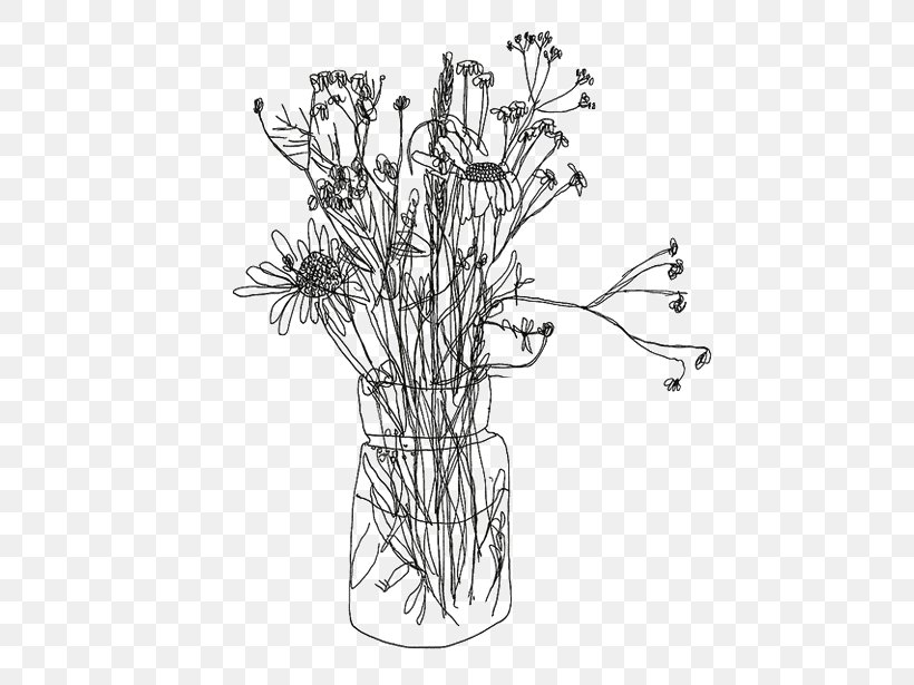 Contour Drawing Line Art Floral Design Sketch, PNG, 500x615px, Drawing, Art, Art Museum, Artist, Black And White Download Free