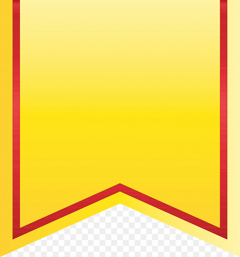 Yellow Line Rectangle Square, PNG, 2801x3000px, Bookmark Ribbon, Line, Paint, Rectangle, Square Download Free