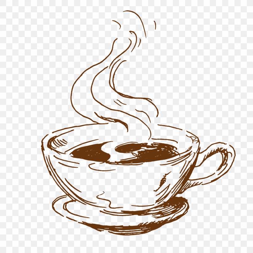 Download Tea Coffee Cup Mug Drawing Png 1708x1708px Tea Artwork Black And White Coffee Coffee Cup Download