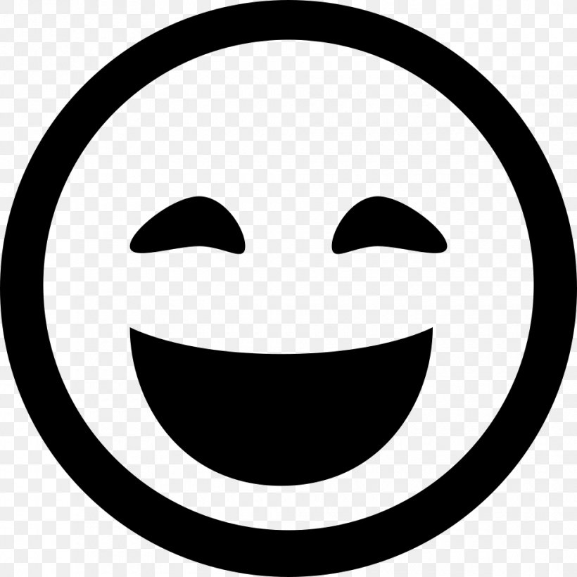 Emoticon Smiley Facial Expression Face, PNG, 980x980px, Emoticon, Black And White, Emotion, Face, Facial Expression Download Free