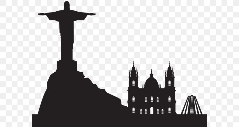 Rio De Janeiro Silhouette Clip Art, PNG, 600x437px, Rio De Janeiro, Black And White, Brazil, City, Drawing Download Free