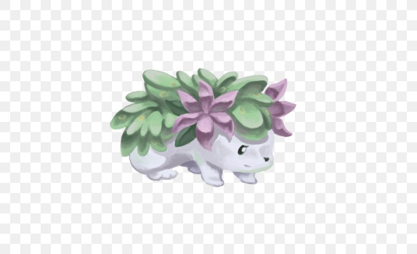 Shaymin Pokémon Flower Figurine, PNG, 500x500px, Shaymin, Figurine, Flower, Flowerpot, Lilac Download Free