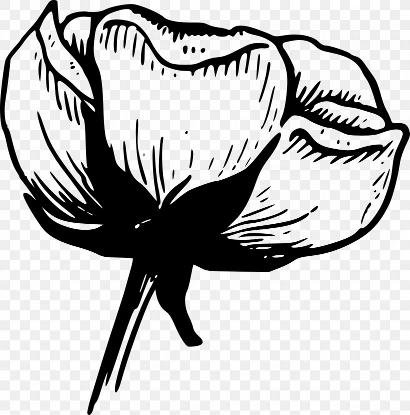Black And White Flower Clip Art, PNG, 1969x1992px, Black And White, Art, Black, Drawing, Fictional Character Download Free