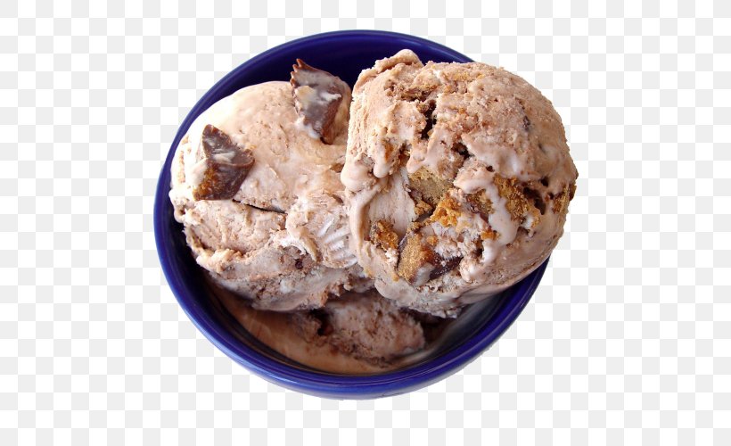 Chocolate Ice Cream Peanut Butter Cup Sundae, PNG, 500x500px, Ice Cream, Chocolate Ice Cream, Cream, Dairy Product, Dairy Products Download Free