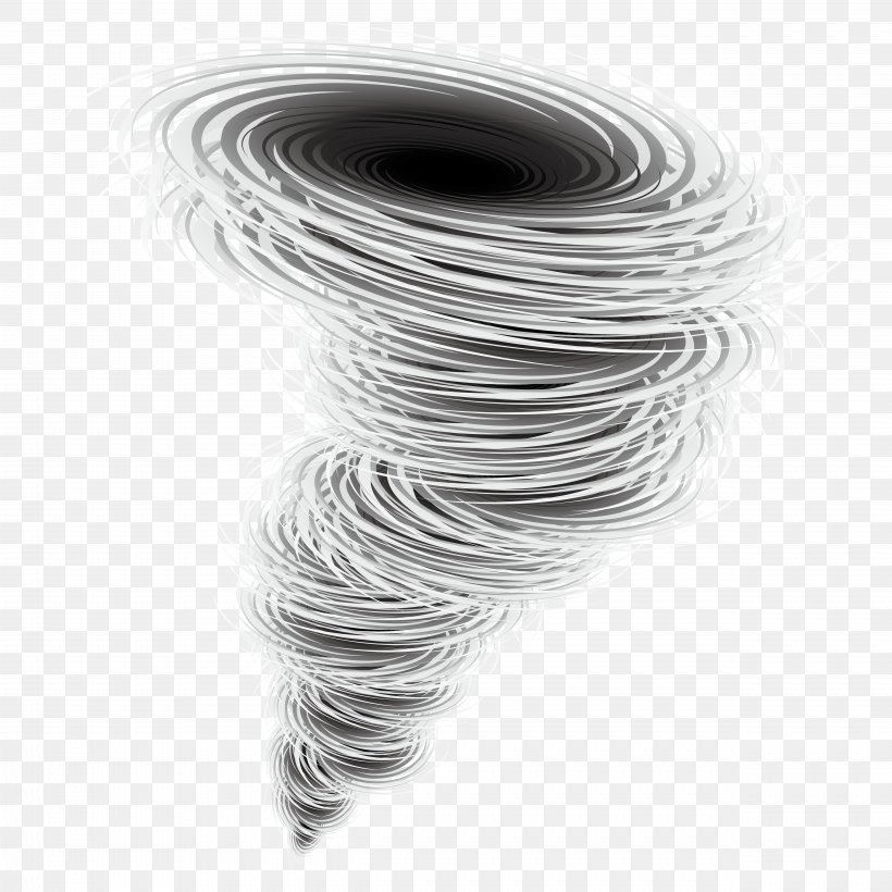 Tropical Cyclone Tornado Drawing Symbol, PNG, 4961x4961px, Tropical Cyclone, Black And White, Cable, Cartoon, Cyclone Download Free