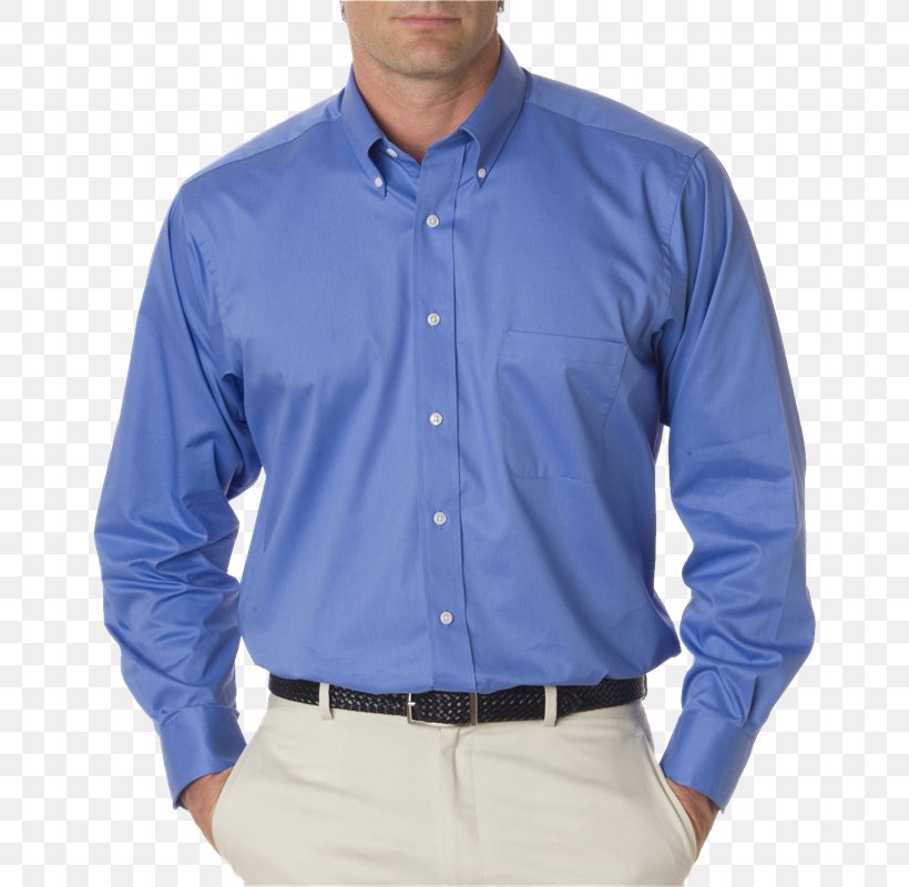 Dress Shirt T-shirt Oxford Clothing, PNG, 652x800px, Dress Shirt, Blue, Button, Clothing, Cobalt Blue Download Free