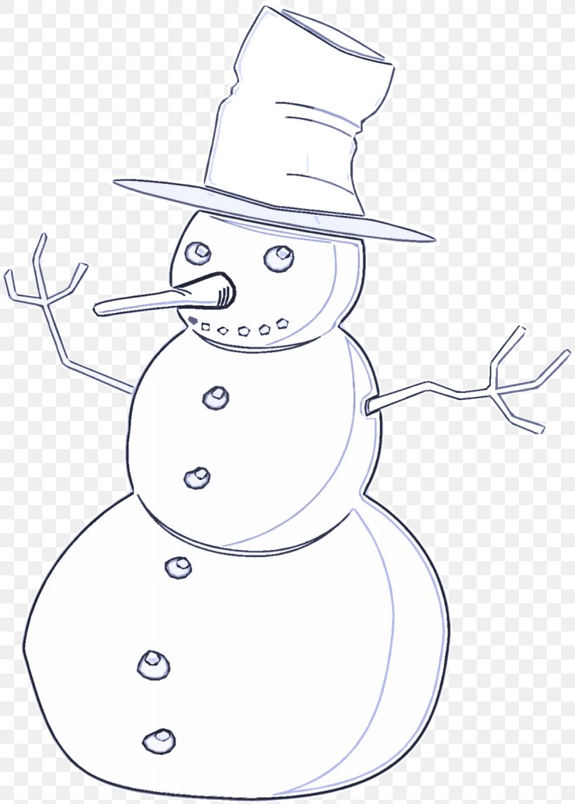 Snowman, PNG, 1229x1719px, Snowman, Cartoon, Coloring Book, Costume Hat, Drawing Download Free
