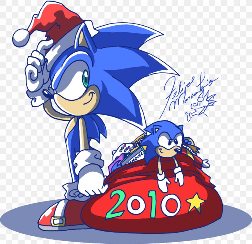 Sonic Classic Collection Sonic The Hedgehog Santa Claus Rudolph Clip Art, PNG, 909x879px, Sonic Classic Collection, Advent Calendars, Art, Cartoon, Christmas Day Download Free