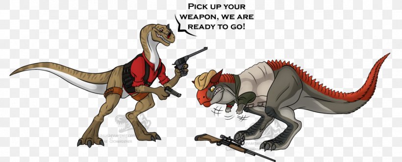 Carnotaurus Velociraptor Dinosaur Tyrannosaurus Acrocanthosaurus, PNG, 1405x568px, Carnotaurus, Acrocanthosaurus, Allosaurus, Animal Figure, Art Download Free