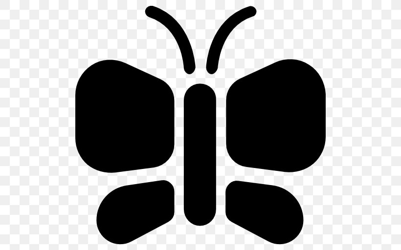 Insect Butterfly Clip Art, PNG, 512x512px, Insect, Black, Black And White, Butterflies And Moths, Butterfly Download Free