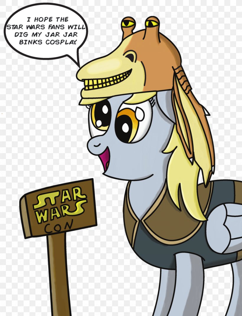 Derpy Hooves Jar Jar Binks Pony Clip Art Star Wars, PNG, 1024x1340px, Derpy Hooves, Art, Bird, Cartoon, Character Download Free