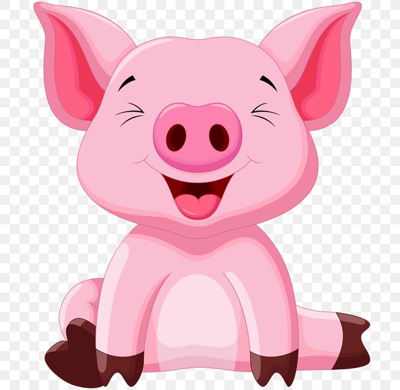 Domestic Pig Cartoon Clip Art, PNG, 700x800px, Pig, Cartoon, Clip Art, Depositphotos, Fictional Character Download Free